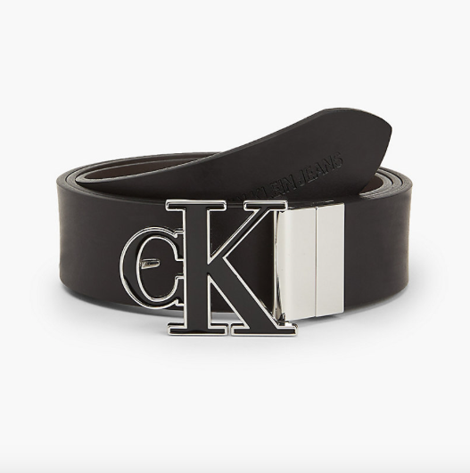Calvin Klein Uomo Accessori Cinture e bretelle Cinture Cintura con logo double-face riciclata 