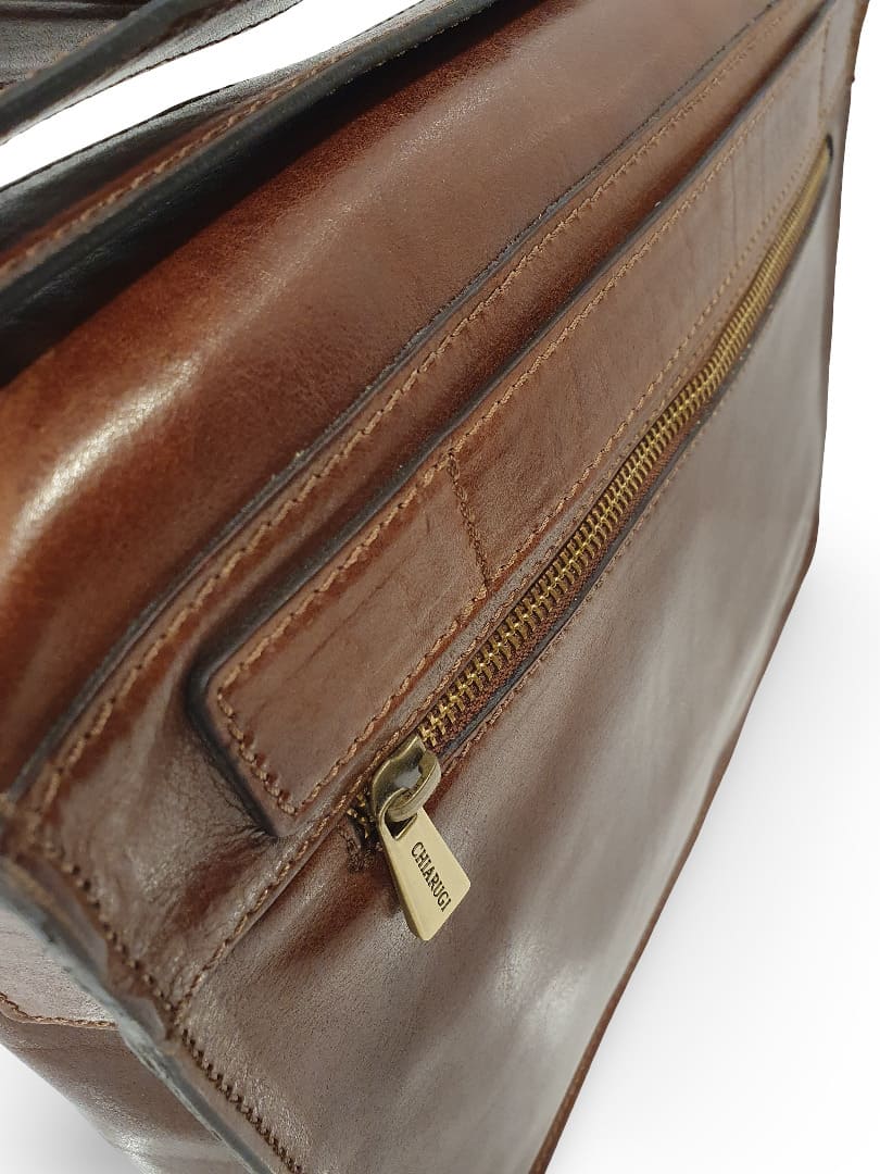 Chiarugi Tracolla Postina Porta Computer Business Bag Messenger - immagine 4
