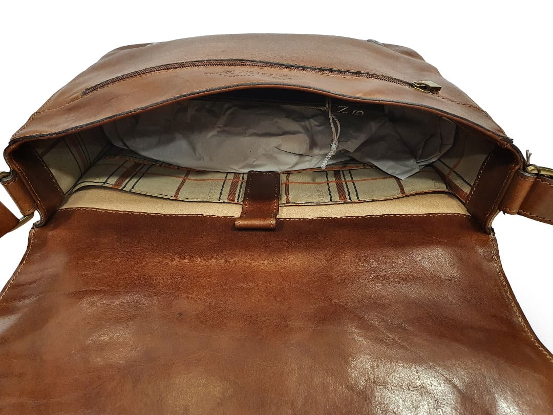 Chiarugi Tracolla Postina Porta Computer Business Bag Messenger - immagine 2