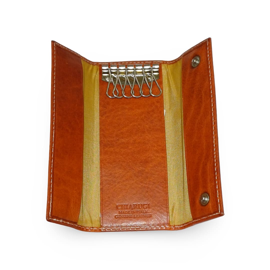 Chiarugi Porta Chiavi Classico Lungo Chiuso 6 Ganci in Pelle - immagine 2