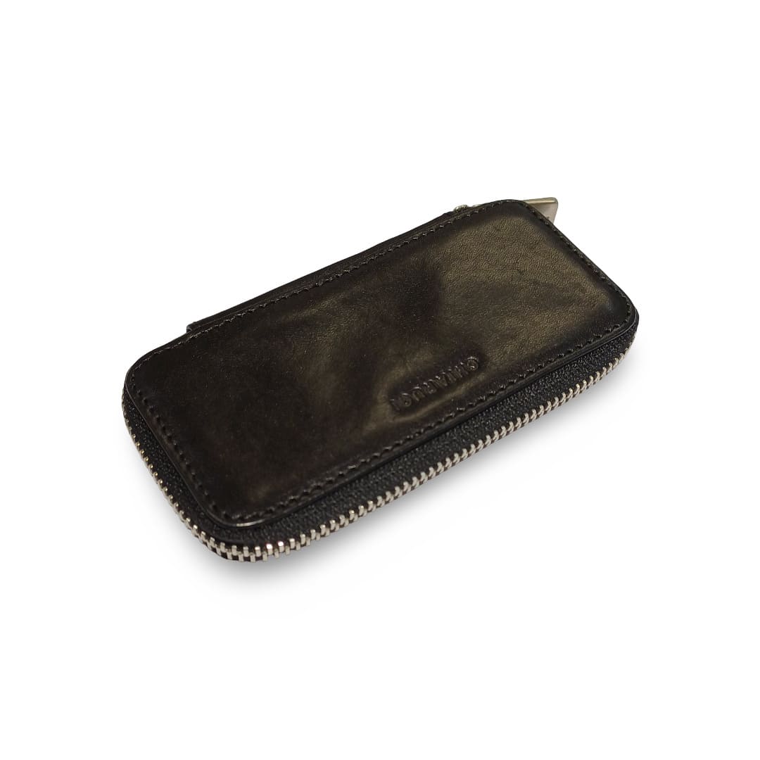 Porta Chiavi Chiusura con Cerniera 6 Ganci in Pelle - immagine 4