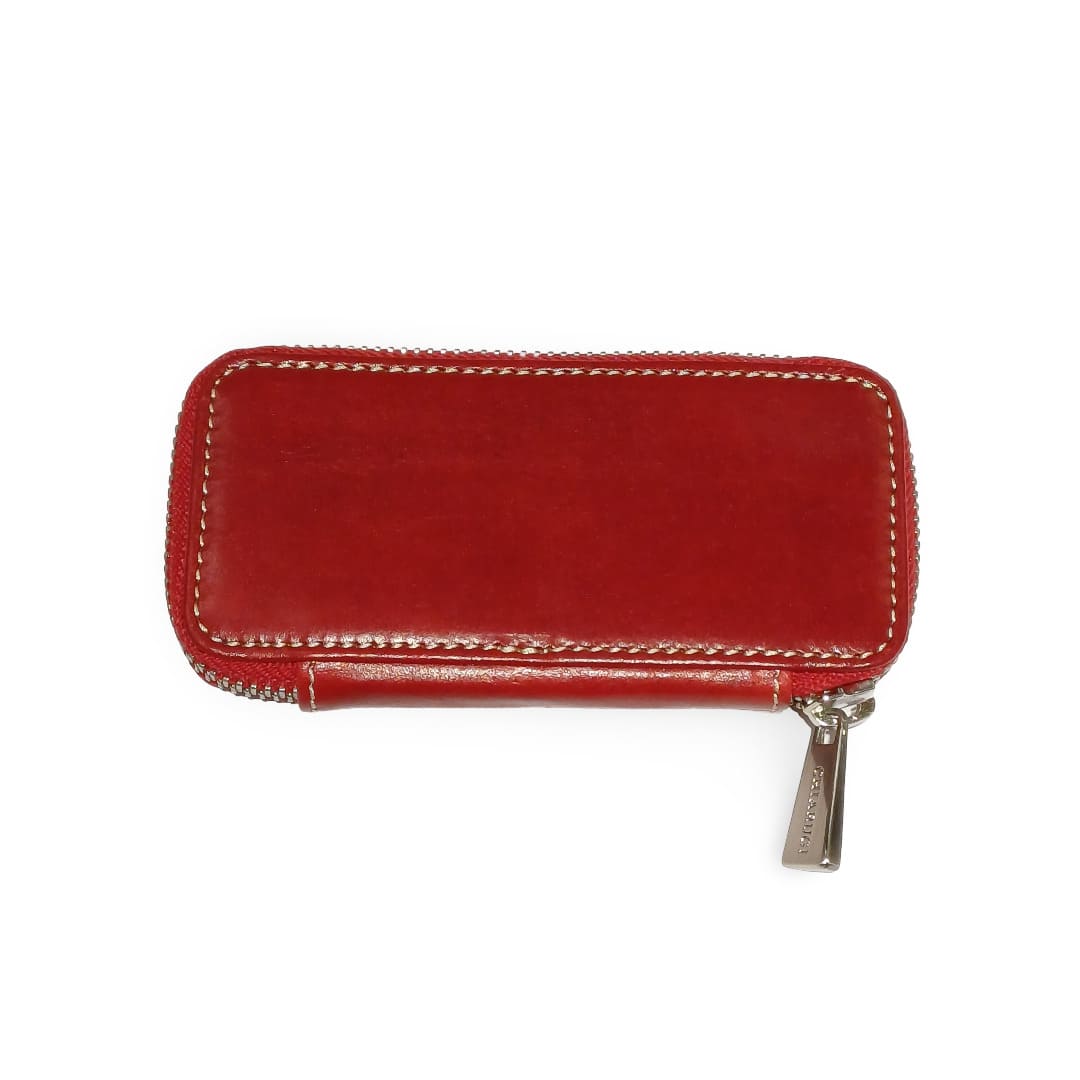 Porta Chiavi Chiusura con Cerniera 6 Ganci in Pelle - immagine 2