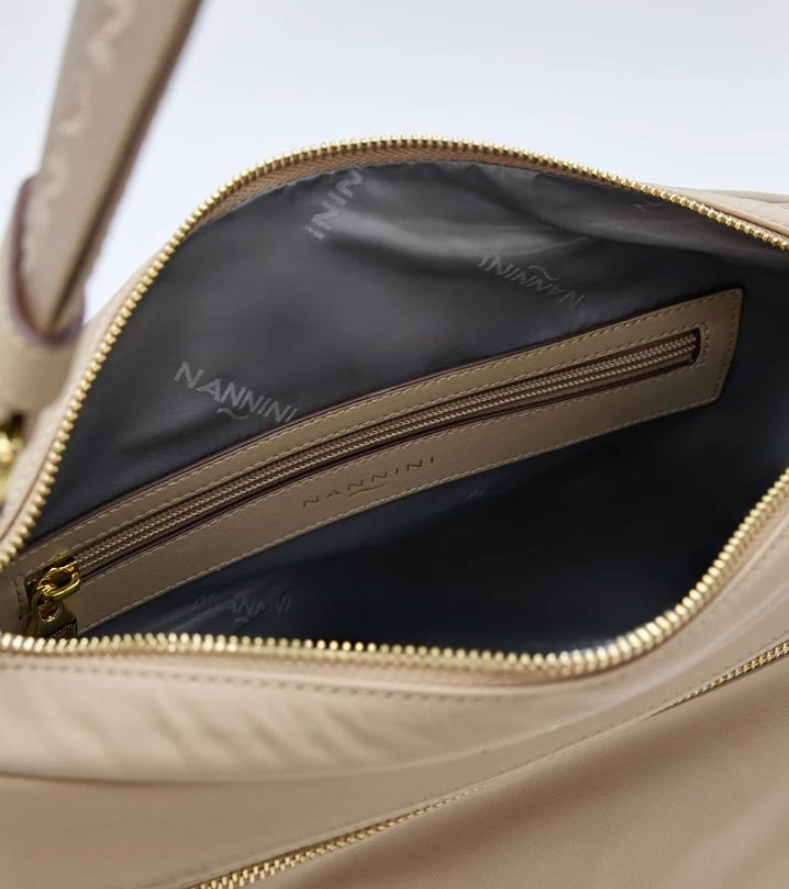 Nannini Borsa in Nylon e Vera Pelle Linea Liberty - immagine 5