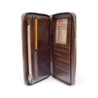 Chiarugi Portafoglio chiusura con Zip Vera Pelle - immagine 2