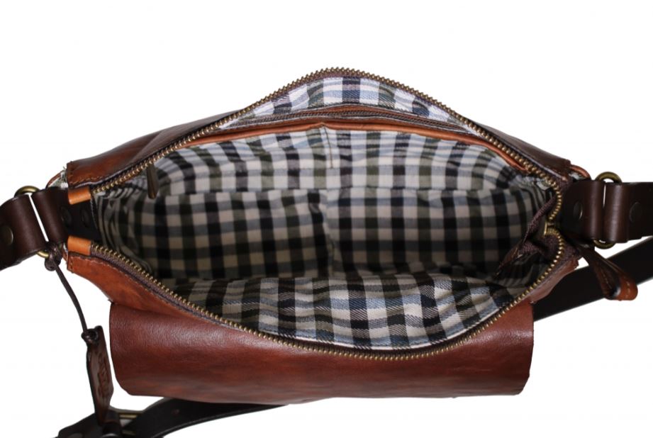 Chiarugi Cartella Messanger Buvik Old Tuscany Pelle Pieno Fiore - immagine 4