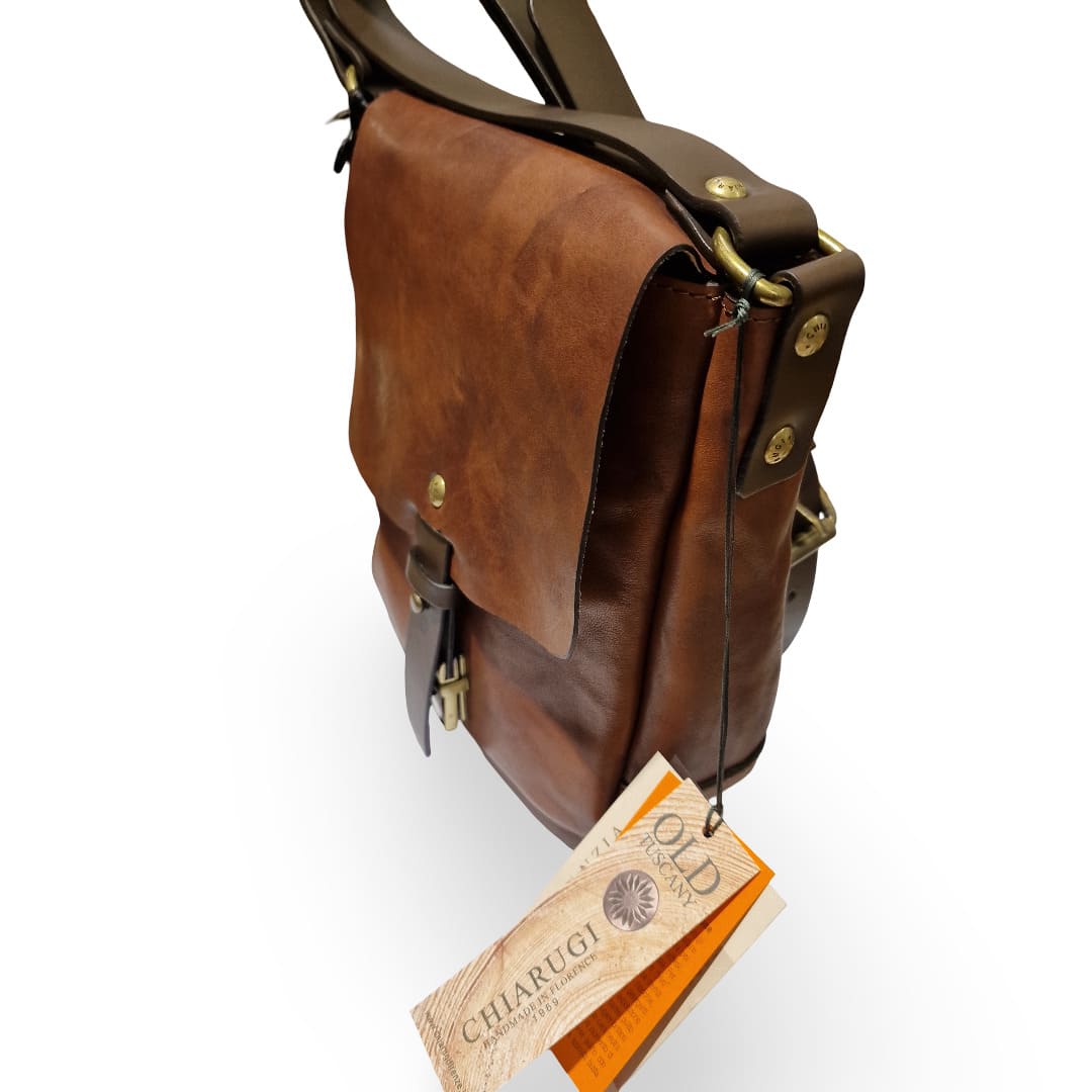 Chiarugi Borsello a Tracolla Pelle Pieno Fiore - immagine 2