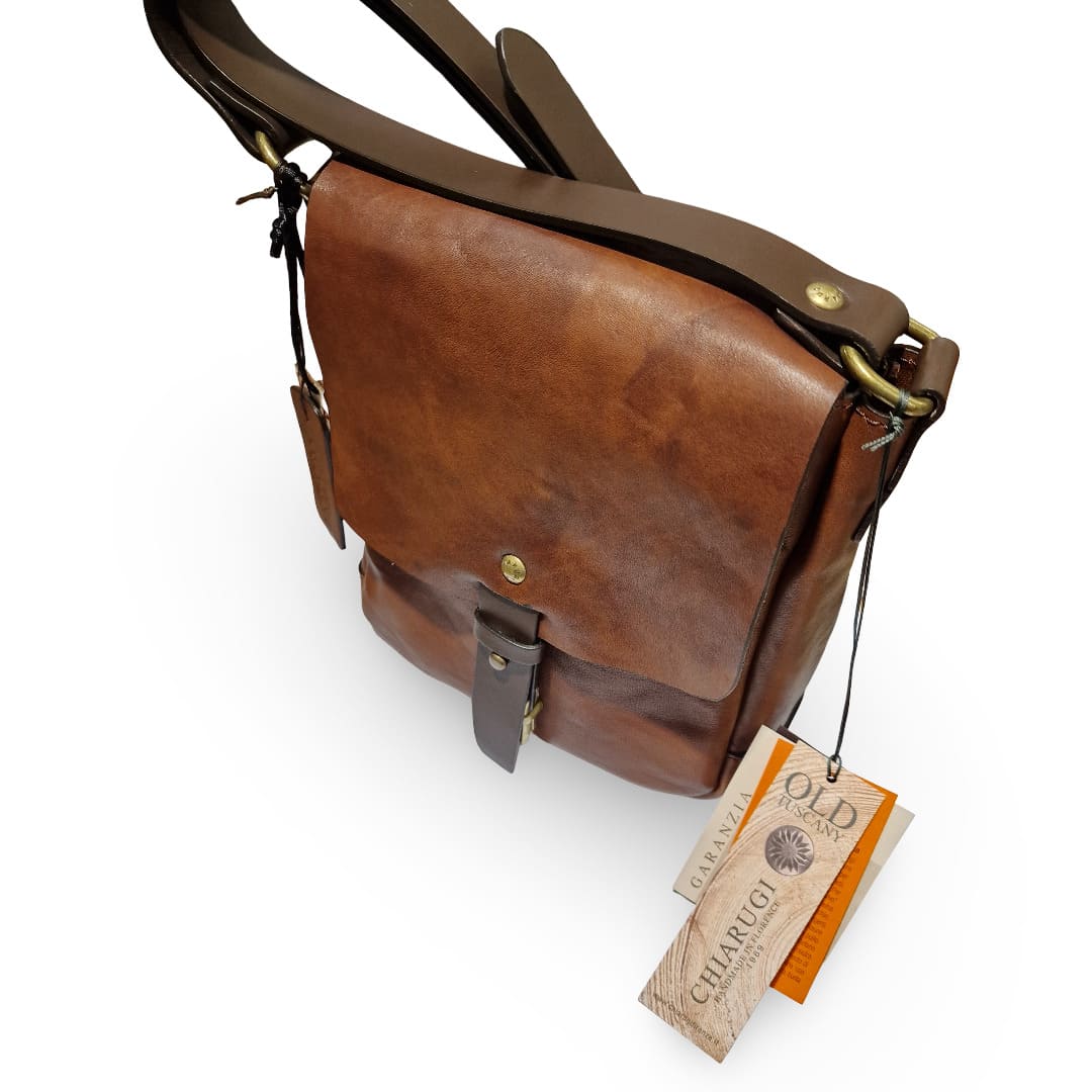 Chiarugi Borsello a Tracolla Pelle Pieno Fiore