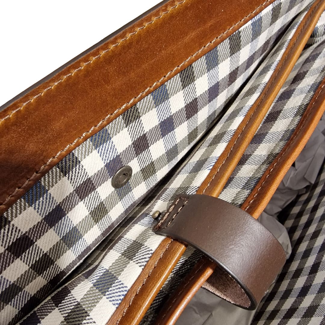 Chiarugi Borsa Porta Pc 17 " Pelle Pieno Fiore - immagine 12