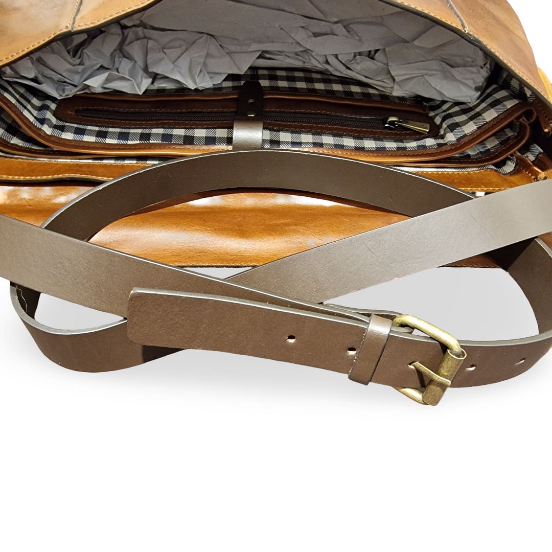 Chiarugi Borsa Porta Pc 17 " Pelle Pieno Fiore - immagine 9