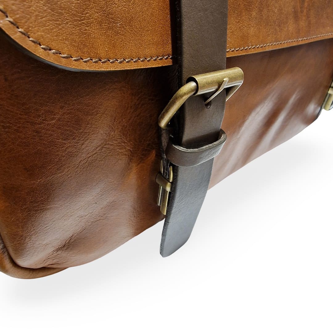 Chiarugi Borsa Porta Pc 17 " Pelle Pieno Fiore - immagine 10