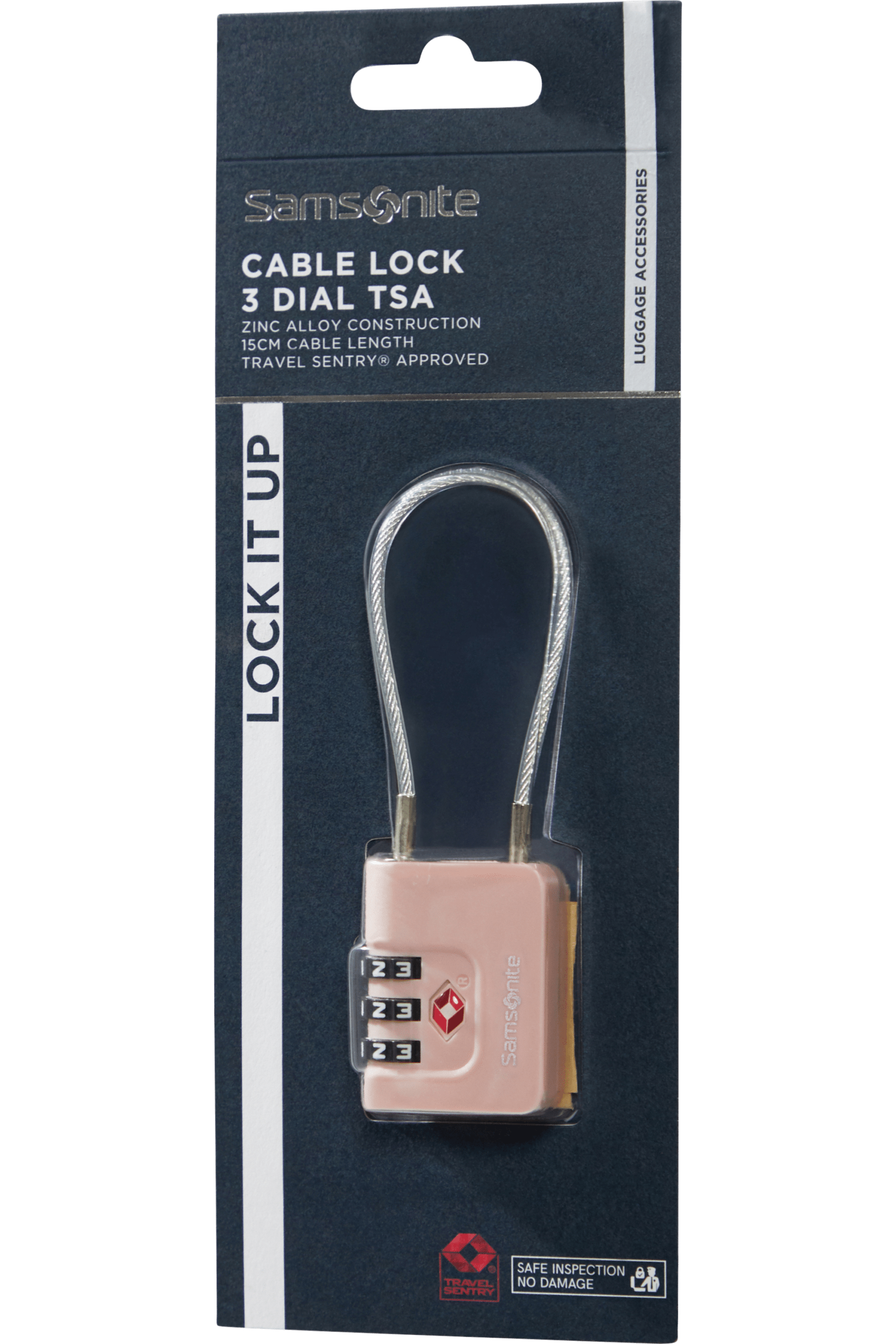 Samsonite Ta Revolution Lucchetto a cavo TSA con codice a 3 cifre